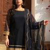 Indyancart IE Women Embroidered Regular Sequinned Kurta with Palazzos & With Dupatta