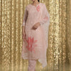 Indyancart IE Women Floral Embroidered Regular Thread Work Kurta with Trousers & With Dupatta