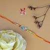 Dhiyona Thread Rakhi Greeting Card & Roli Chawal
