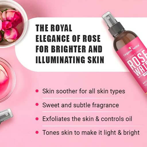 Organic Netra Rose Water with Vitamin C - Indyancart