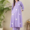 Indyancart IE Women Floral Embroidered A-Line Kurta with Palazzos