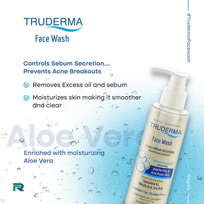 Truderma Face Wash for Oily & Acne Prone Skin - Indyancart
