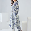 Dhiyona IE Women Floral Printed Regular Pure Cotton Kurta with Trousers