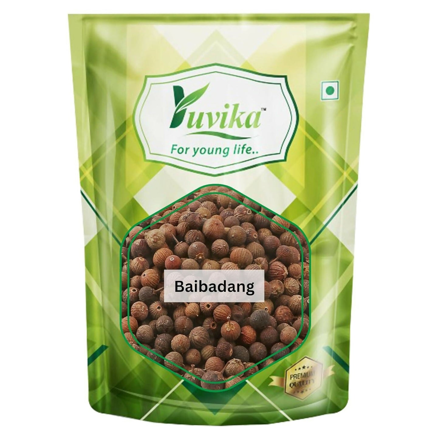 Yuvika Baibadang - Vaivadang Black Embelia Ribes, Ayurvedic product, showing dried black berries used as false black pepper.