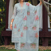 Dhiyona IE Women Floral Embroidered Regular Thread Work Kurta with Trousers & With Dupatta