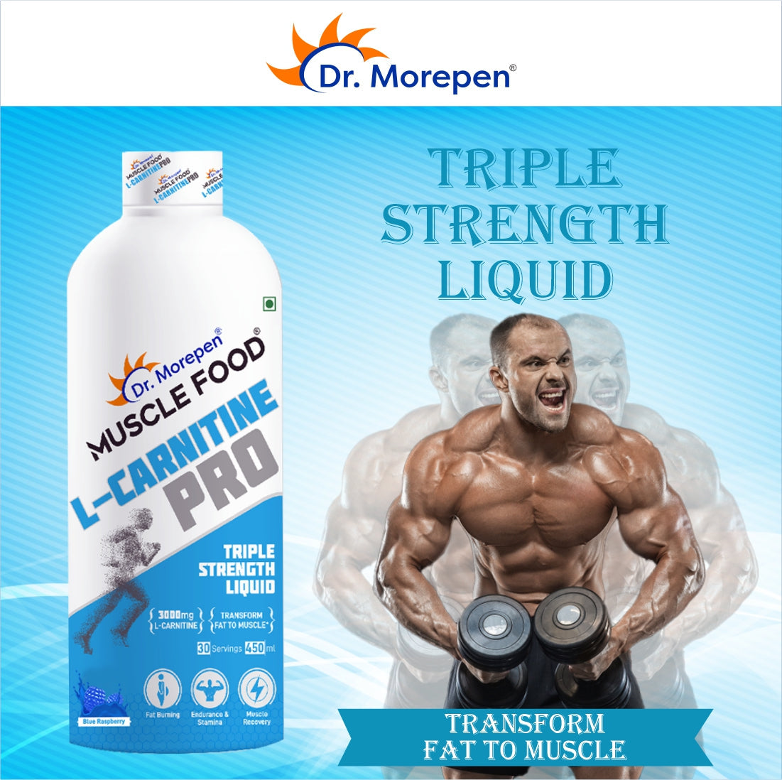 Dr Morpen L-Carnitine Pro Blue Raspberry