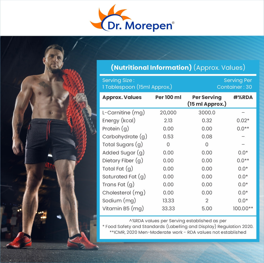 Dr Morpen L-Carnitine Pro Blue Raspberry