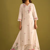 Dhiyona IE Women Floral Embroidered Regular Thread Work Kurta with Trousers & With Dupatta