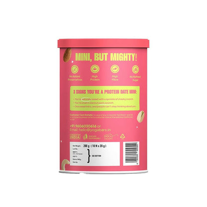 Yoga Bar Protein Date Minis – 16g Protein, No Refined Sugar, Dates & Nuts Snack