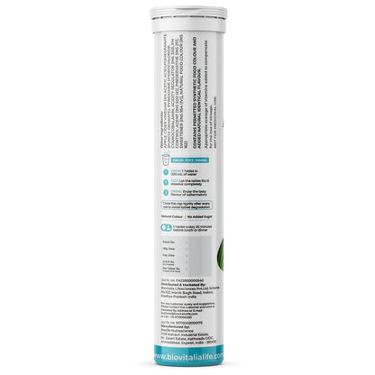Biovitalia Organics Apple Cider Vinegar Effervescent Tablets