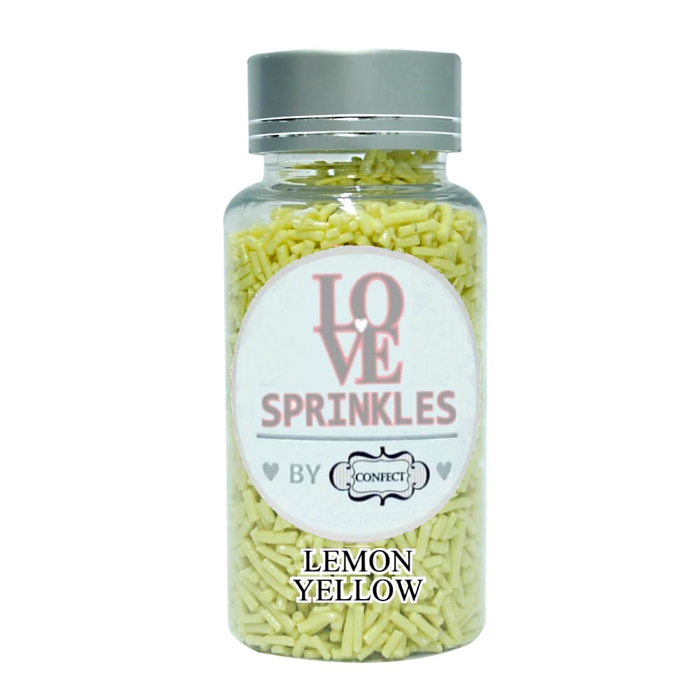 Confect Lemon Yellow Vermicelli Sprinkles