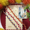 Dhiyona Set Of 3 Multicolor Thread Rakhi With Roli Chawal Chandan Mishri