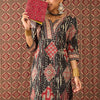 Dhiyona IE Women Ethnic Motif Printed Pure Cotton Straight Kurta Trousers Set