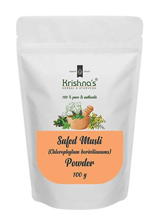 Krishna's Herbal & Ayurveda Safed Musli Powder - Indyancart