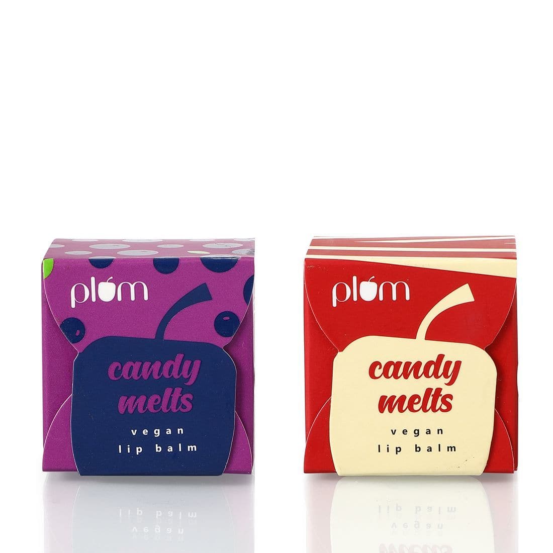Plum Goodness Candy Melts Lip Loves - Pack of 2 Lip Balms Red Velvet Love + Berry Feast