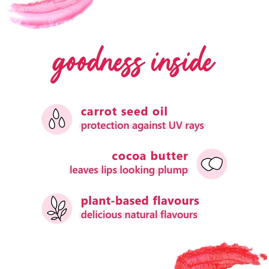Plum Goodness Candy Melts Lip Loves - Pack of 2 Lip Balms Red Velvet Love + Berry Feast