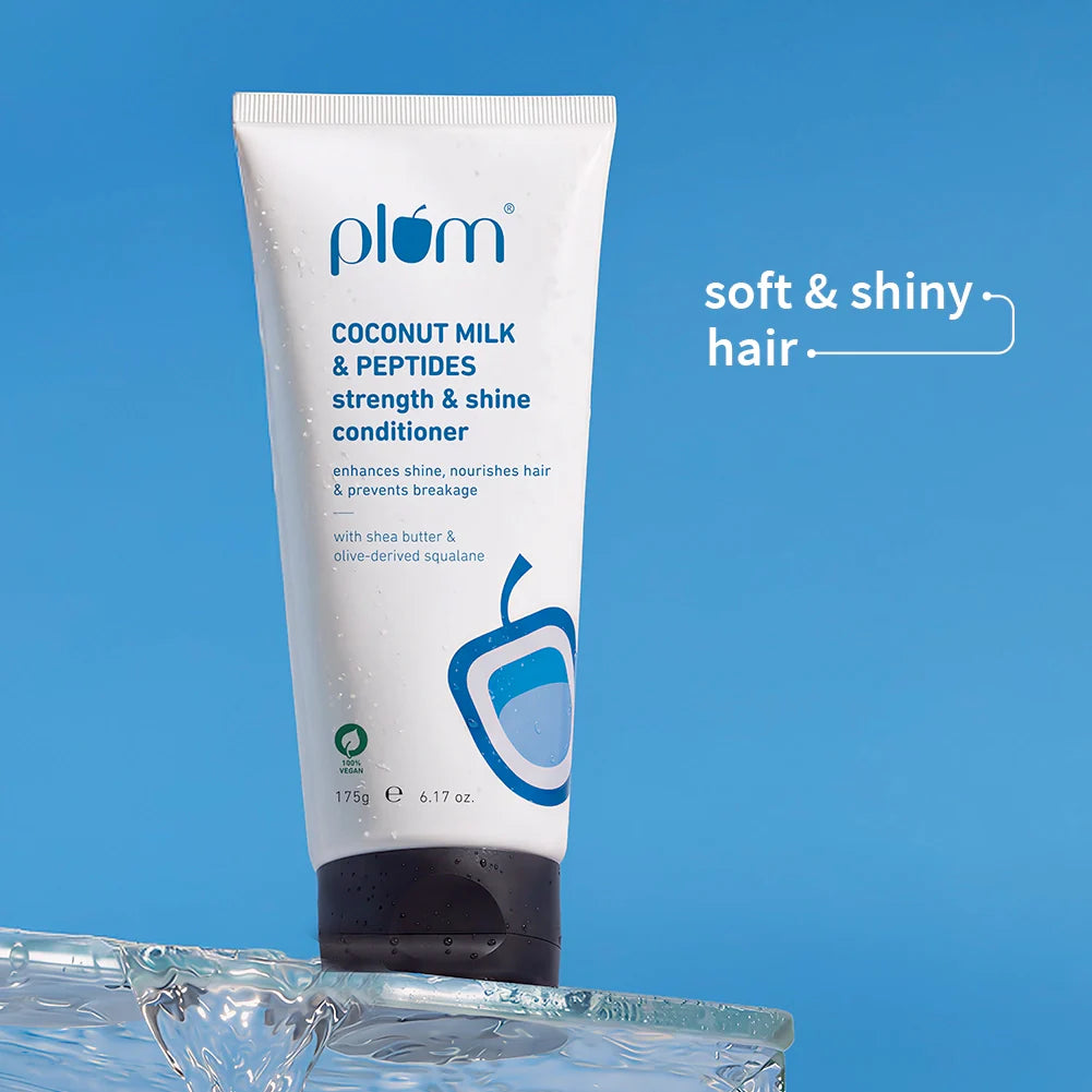 Plum Goodness Coconut Milk & Peptides Conditioner For Soft & Shiny Hair
