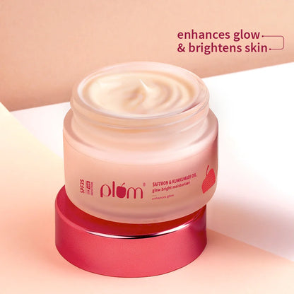 Plum Goodness Saffron & Kumkumadi Oil Glow Bright Moisturizer with SPF 35
