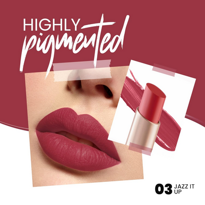 MARS Cosmetics Creamy Matte Long Lasting Lipstick -03 Jazz It Up