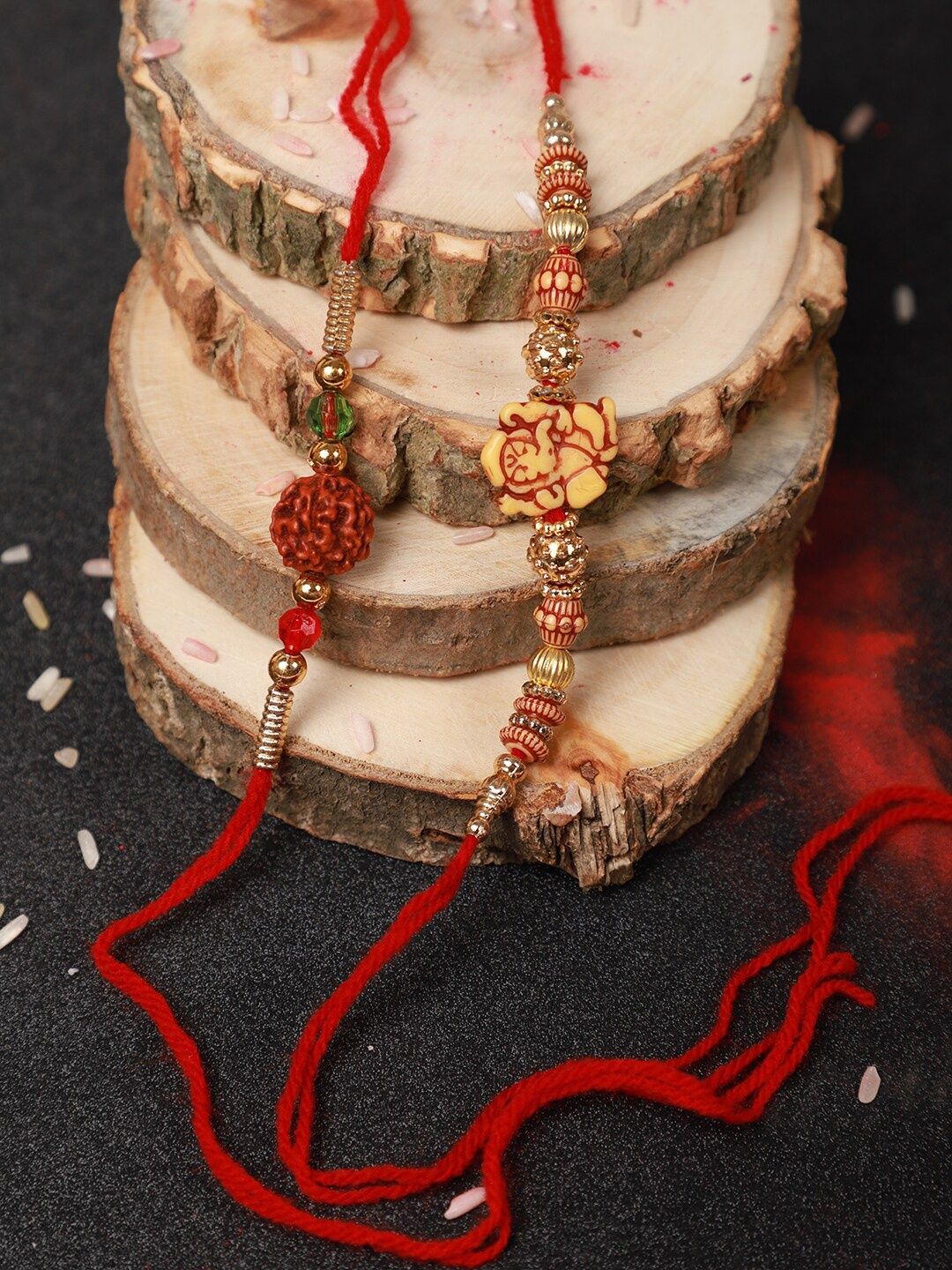Anouk Set Of 2 Beaded Rakhi