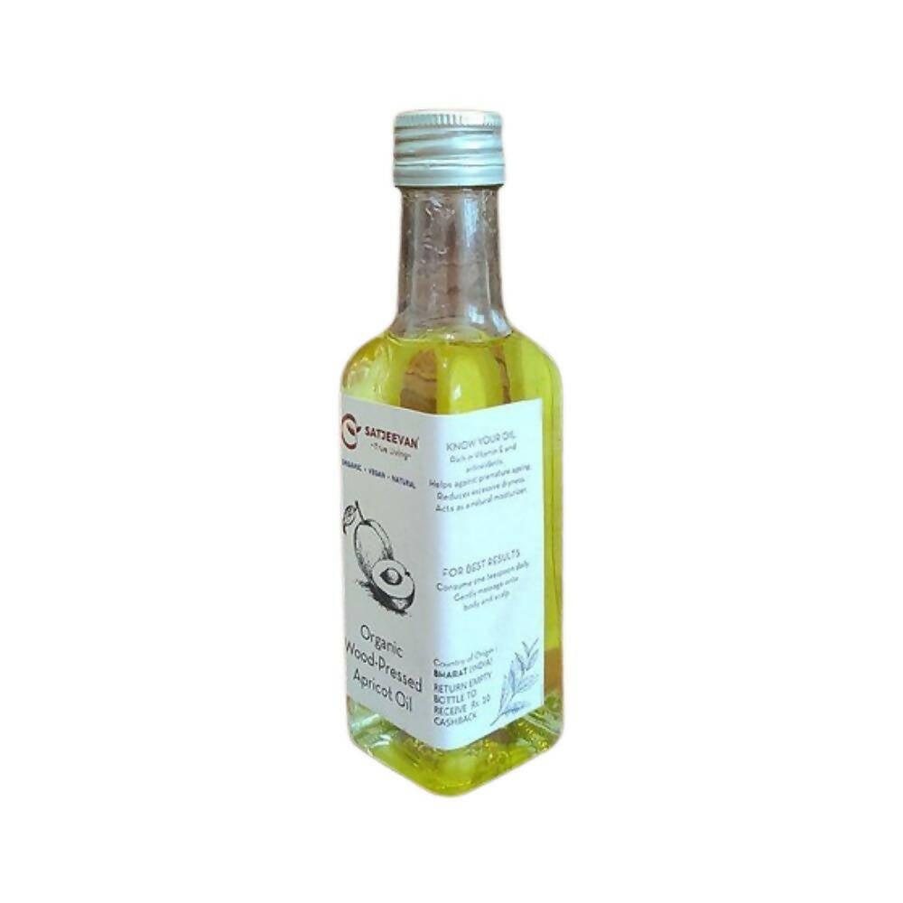 Satjeevan Organic Wood-Pressed Khubani Apricot Oil - Indyancart