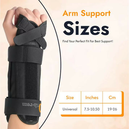 Orth-rem Adjustable Wrist & Forearm Brace with Removable Splint