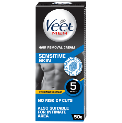 Veet Hair Removal Cream for Men - Sensitive Skin - Indyancart