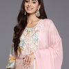 Dhiyona IE Women Floral Embroidered Kurta with Palazzos & Dupatta