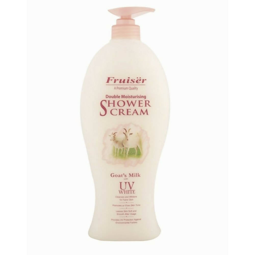 Fruiser Double Moisturizing Shower Cream Goat's Milk With UV White - Indyancart