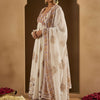 Dhiyona IE Ethnic Motifs Printed Empire Pure Cotton Anarkali Kurta With Trousers & Dupatta
