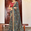 Women's Soft Silk Teal blue Woven Design Designer Saree With Blouse Piece