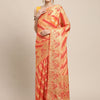 Dhiyona GR Women's Manvika Melon Orange Organza Saree