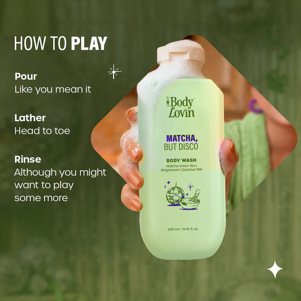 Plum Goodness Matcha, But Disco Body Wash by BodyLovin'