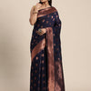 Dhiyona GR Women's Meera Navy Blue Silk Blend Saree