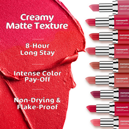 Mamaearth Creamy Matte Long Stay Lipstick - Apricot Taupe