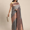 Dhiyona GR Women's Monalisa Mouse Grey Silk Blend Saree