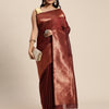 Dhiyona GR Women's Monalisa Maroon Silk Blend Saree