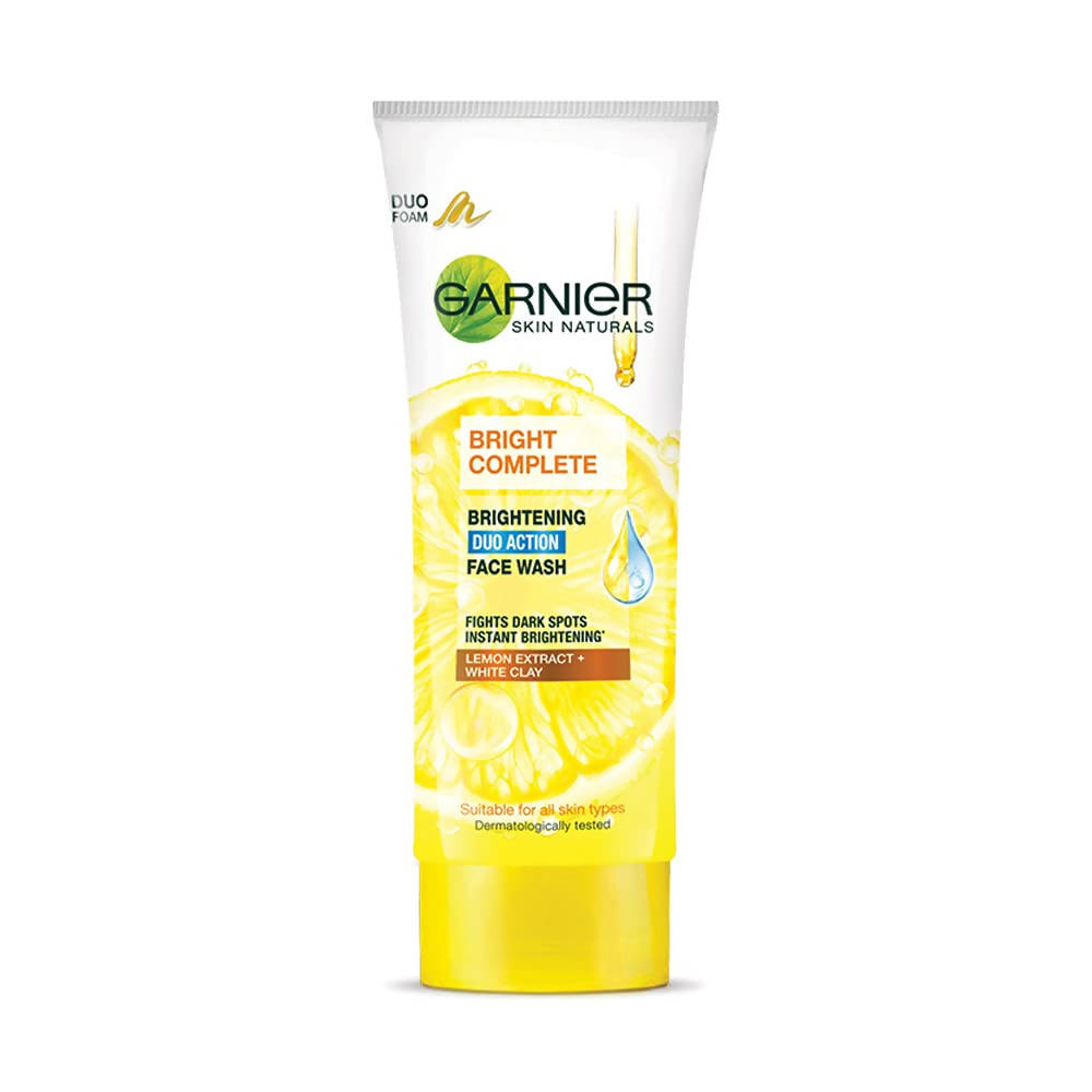 Garnier Bright Complete Brightening Duo Action Face Wash - Indyancart