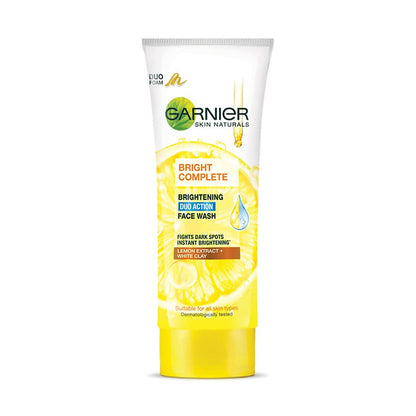 Garnier Bright Complete Brightening Duo Action Face Wash - Indyancart