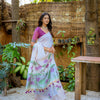 Dhiyona GR Women's Amethyst Purple Muga Cotton Saree