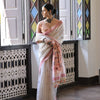 Dhiyona GR Women's Niza Maroon Muga Cotton Saree