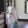 Dhiyona GR Women's Niza Navy Muga Cotton Saree