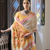 Dhiyona GR Women's Niza Mustard Muga Cotton Saree