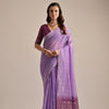 Dhiyona GR Women's Lavender Muga Cotton Jamdani Saree