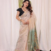 Dhiyona GR Women's Rama Muga Cotton Woven Saree