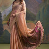 Dhiyona GR Women's Peach Woven Muga Silk Saree