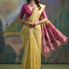 Dhiyona GR Women's Yellow Woven Muga Silk Saree