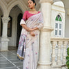 Dhiyona GR Women's Pranshi Navy Pichwai Muga Cotton Saree