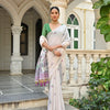 Dhiyona GR Women's Pranshi Wine Pichwai Muga Cotton Saree