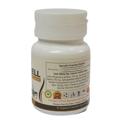 Deep Ayurveda Hair Well 500mg Veg Capsules - Indyancart